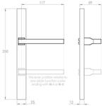 Timber Zola on Euro narrow stile plates 60 series