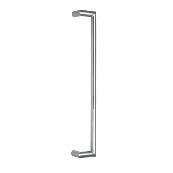 Hollow cranked pull handle 25mm section