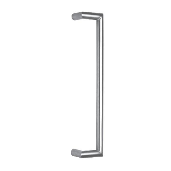 Hollow cranked pull handle 32mm section