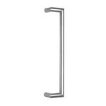 Hollow cranked pull handle 32mm section
