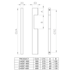 Neo Timber Blade Pull 50x20mm with cut-out