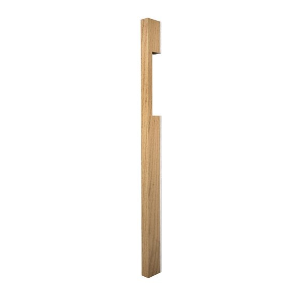 Neo Timber Blade Pull 43x20mm with cut-out and stainless backing
