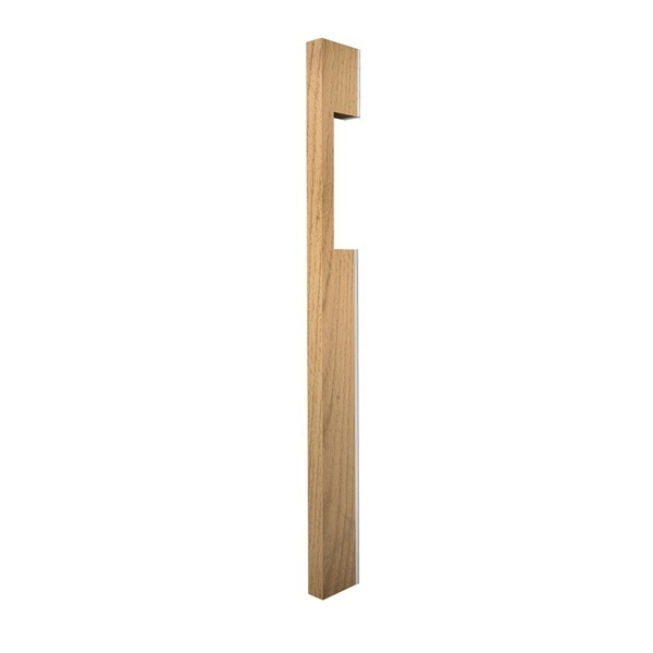 Neo Timber Blade Pull 53x20mm with cut-out and stainless backing