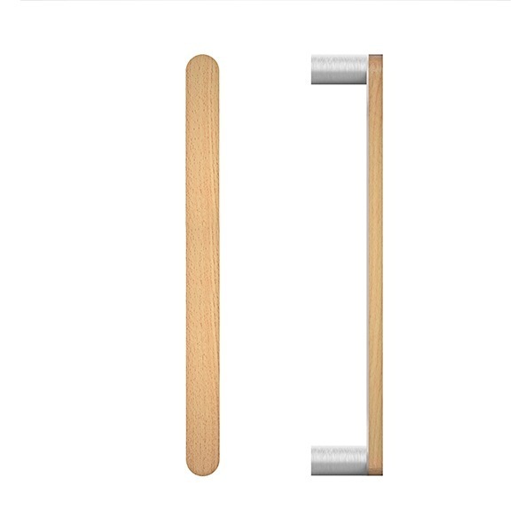 Solid timber pull handle 25x12 section