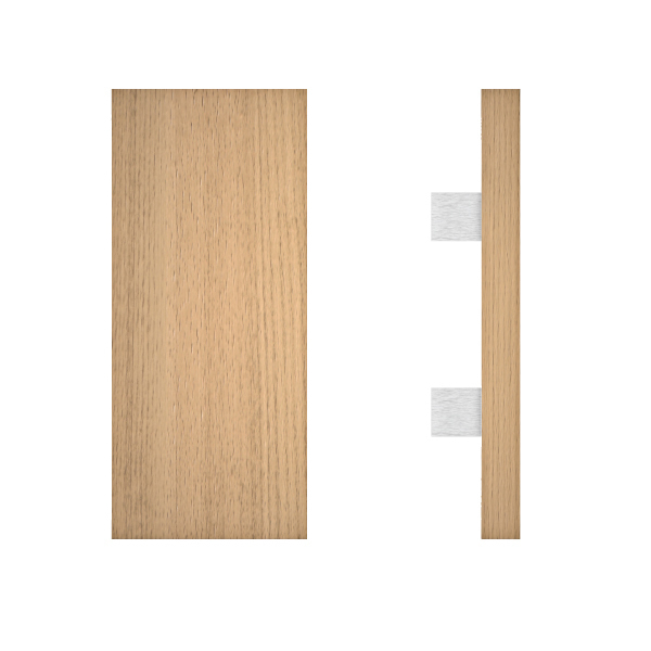 Monte Timber Rectangle timber Vic. Ash pull handle 300x150