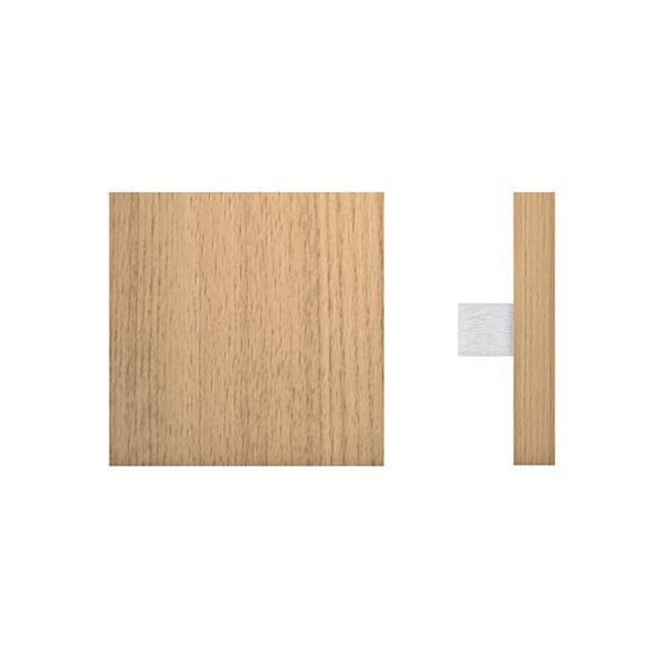 Square timber pull handle