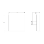 Square timber pull handle