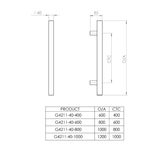 G4211-40 pull handle stem