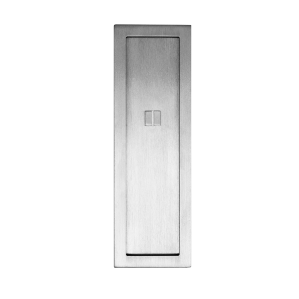 Rectangle flush pull 200x65 with emergency release