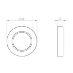 Round cylinder escutcheon R10 rose