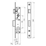 Protector high security lock 25mm back set