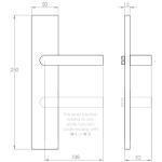 Prisma on Euro/American door plates 100 series