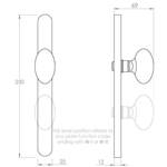 Umbo on Euro narrow stile plates 60 series