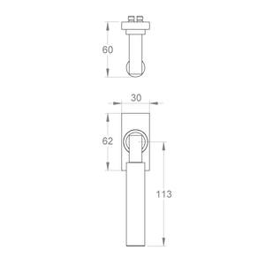 Lanex on rectangular window rose