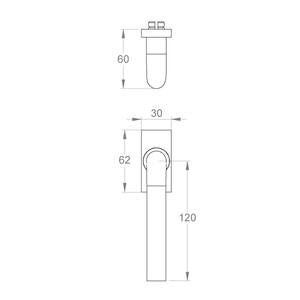 Flinders on rectangular window rose