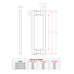 Timber pull handle 25x32mm