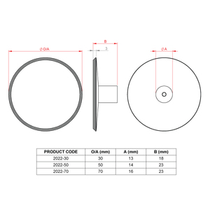 Round Niki deco cabinet knob