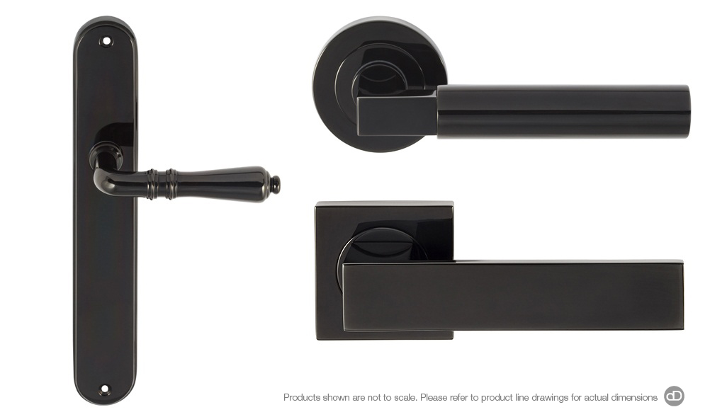 Black Steel Sliding Door Handle Antique Style Kitchen Bathroom Door Handles