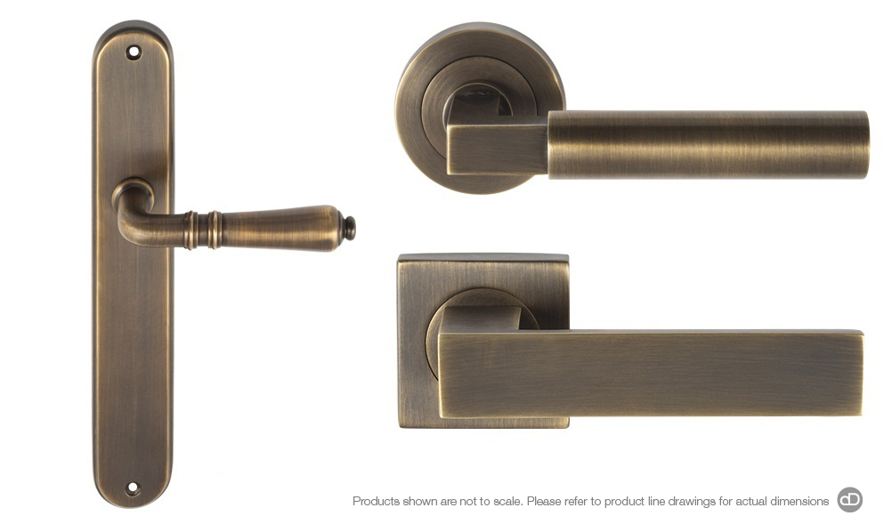 Surface Cabinet Lock ~ Antique Brass Finish